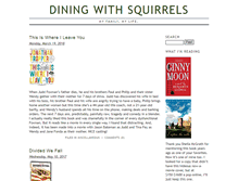 Tablet Screenshot of diningwithsquirrels.com
